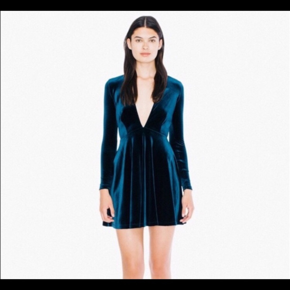 American Apparel deep v dress